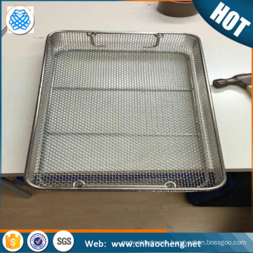 Stainless steel Wire Mesh Instrument Sterilization Trays basket